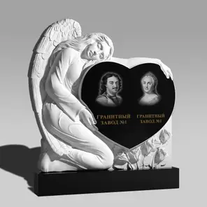 3217 Памятник резной с ангелом