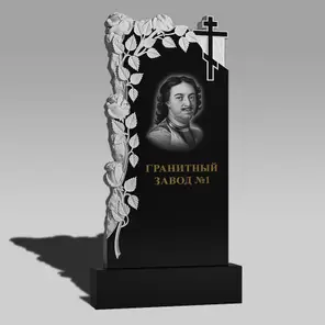 3150 Надгробие резное с крестом и розами