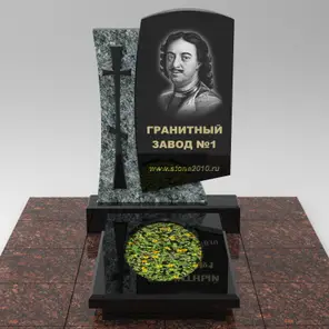 01051 Надгробие фигурное с крестом