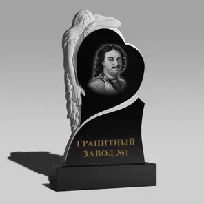 3077 Мемориальное надгробие ангел с сердцем