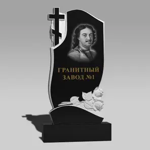 3105 Памятник резной крест с розами