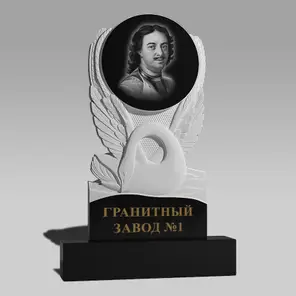 3134 Надгробие резное лебедь